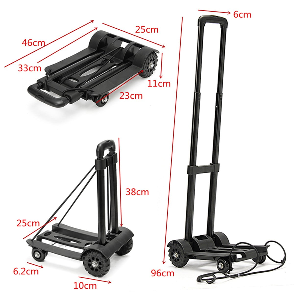 2 x LIGHTWEIGHT FOLDING COMPACT SACK TROLLEY TRUCK caravan motorhome boat home 2 x LIGHTWEIGHT FOLDING COMPACT SACK TROLLEY TRUCK caravan motorhome boat home